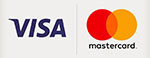 Visa and Mastercard accepted!